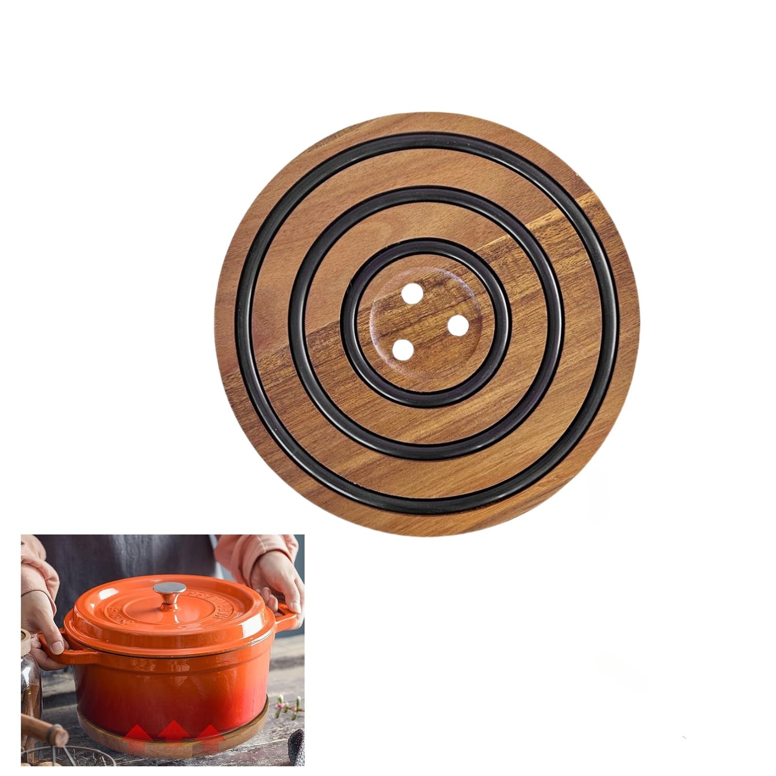 Magnetic Wooden Trivets-POIULTD