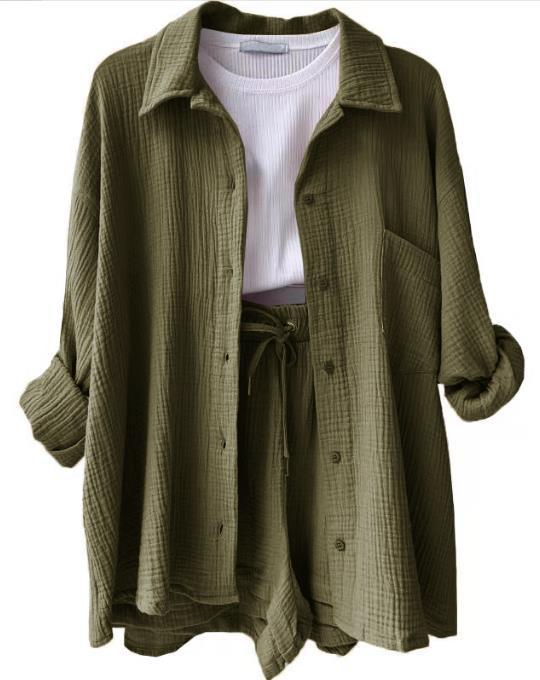 Zweiteiliger Langarmshirt-Damen-Freizeitanzug für Damen-POIULTD