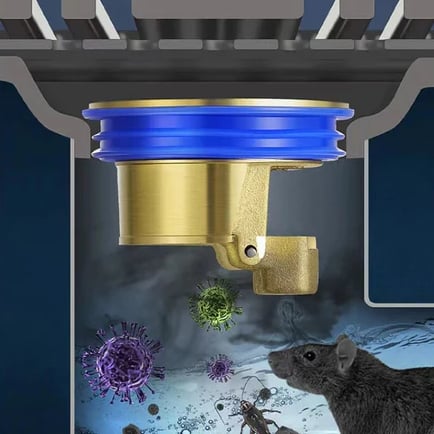 Downspout Universal Brass Floor Drain Core Anti-Odor Deodorizer-POIULTD