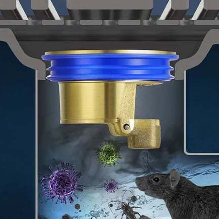 Downspout Universal Brass Floor Drain Core Anti-Odor Deodorizer-POIULTD