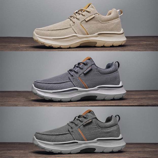 Orthopedic Casual Walking Shoes for Men - Comfortable Breathable with Arch Support, Shock Absorption, and Anti-slip Features-POIULTD