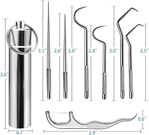🔥Stainless Steel Toothpick Set 7pcs-POIULTD