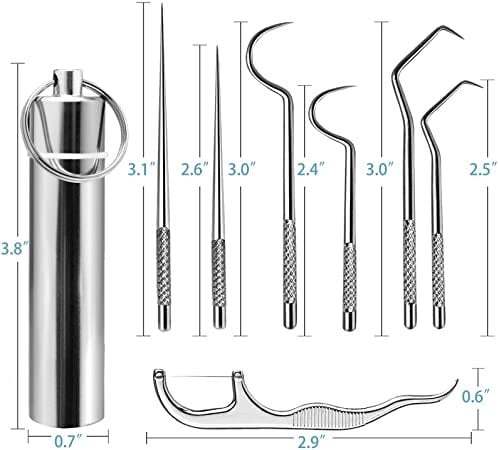 🔥Stainless Steel Toothpick Set 7pcs-POIULTD