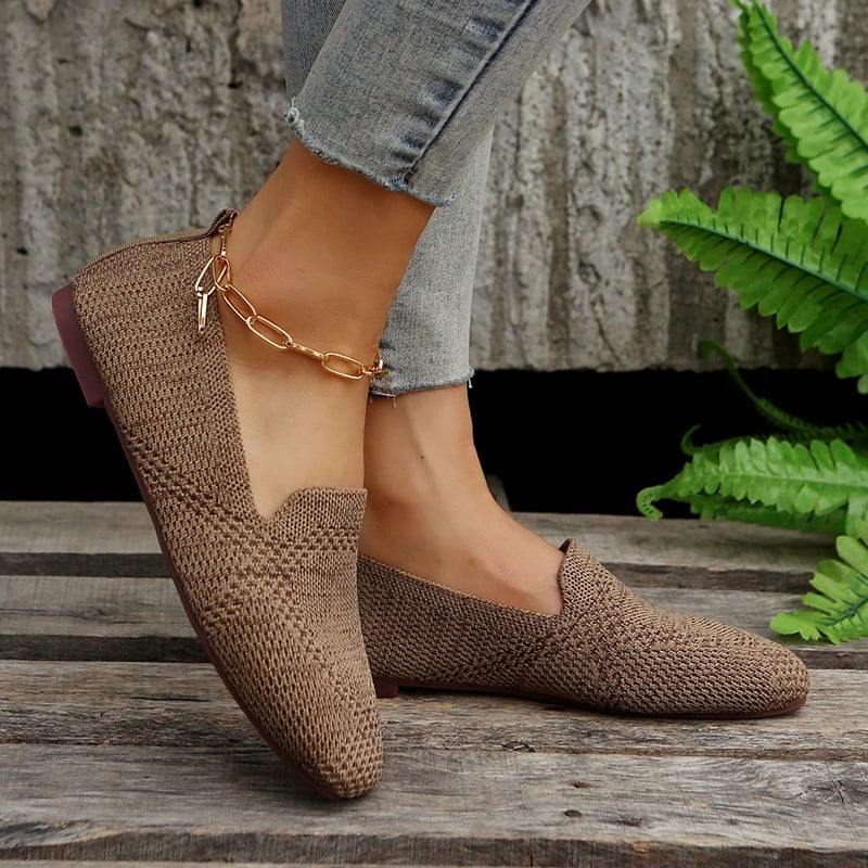 Casual Weave Women's Flat Shoes-POIULTD