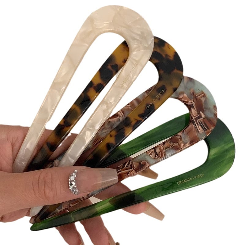 U Shape Women Hairpins Hair Clips-POIULTD