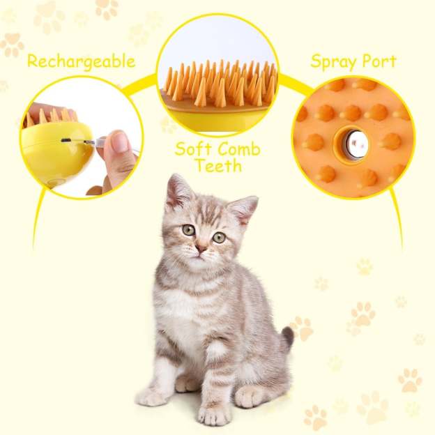❤️Buy 1 Get 1 Free❤️Steamy Pet Brush-POIULTD