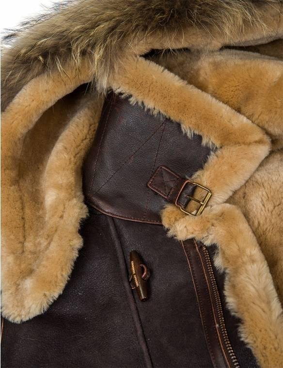 JACKET PILOT FROM SHEEPSKIN B-7 ARCTIC PARKA ART.208[FREE SHIPPING TODAY]-POIULTD