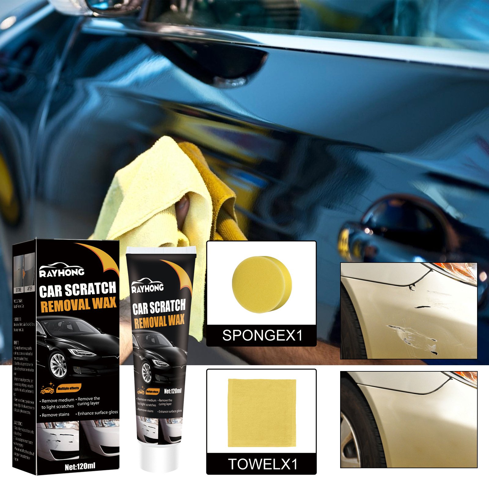 🔥49%🔥Car scratch repair wax🧨A must-have brand new car in the New Year-POIULTD