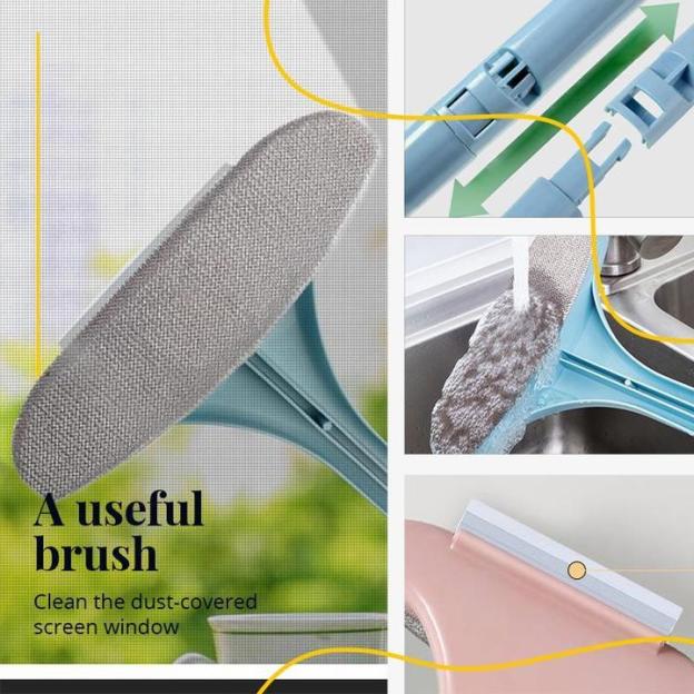 2-in-1 Window & Screen Cleaning Brush