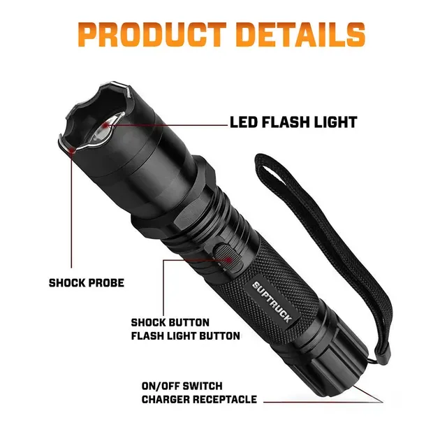 💥 2025 Flash Sale 75% OFF ️🔦 VoltGuard X95 Tactical Stun Flashlight ⚡ Light in Dark, Power in Danger-POIULTD