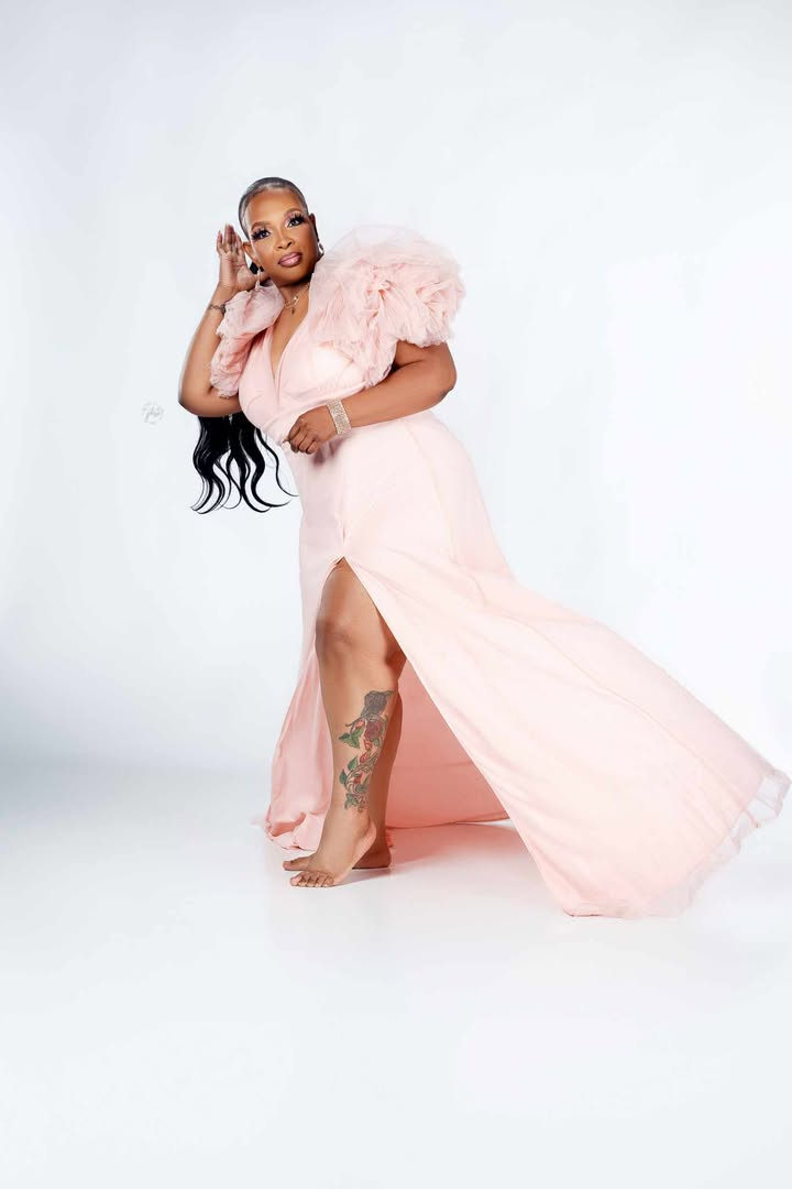 Xpluswear Plus Size Formal Pink Split Joint V Neck Tulle Ruffle Trailing Maxi Dress