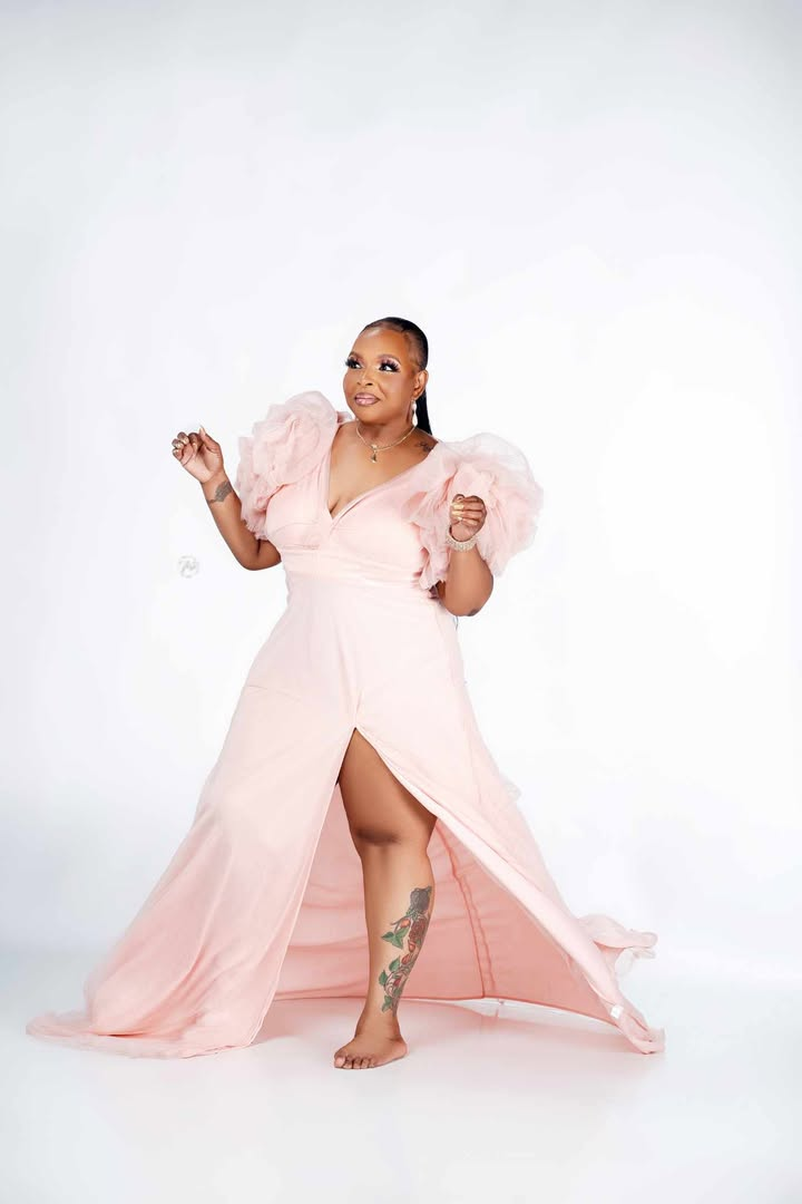 Xpluswear Plus Size Formal Pink Split Joint V Neck Tulle Ruffle Trailing Maxi Dress