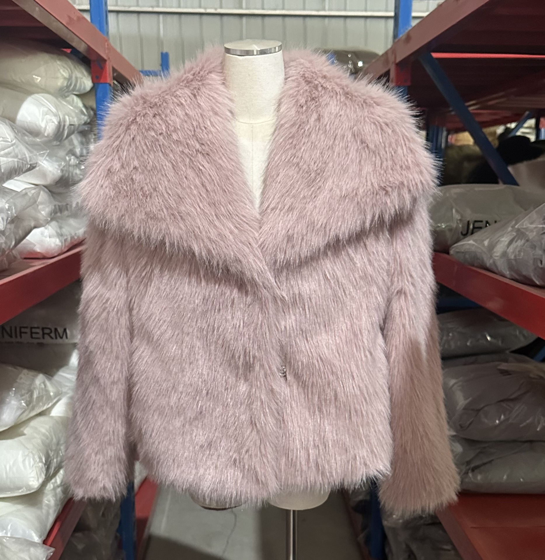 AliExpress cross-border 2025 autumn and winter new imitation fur jacket ladies loose long sleeve coat toka fox fur