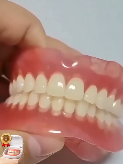 【Incluye estuche portátil para dentaduras postizas】 Dentaduras postizas para recuperar tu sonrisa