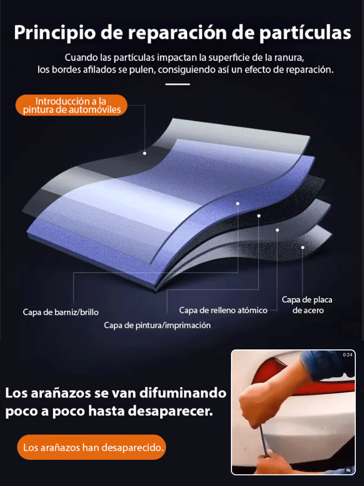 ✨【Restauración Instantánea】ClearShield Pro™ - Repara Rayones en 60 Segundos! Seguro para Todo Tipo de Pintura!Recupera el Brillo de Fábrica!