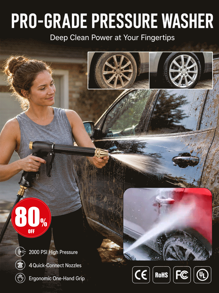 High Pressure Car Wash Water Gun Set-Trusted by 300,000,000 Users Worldwide