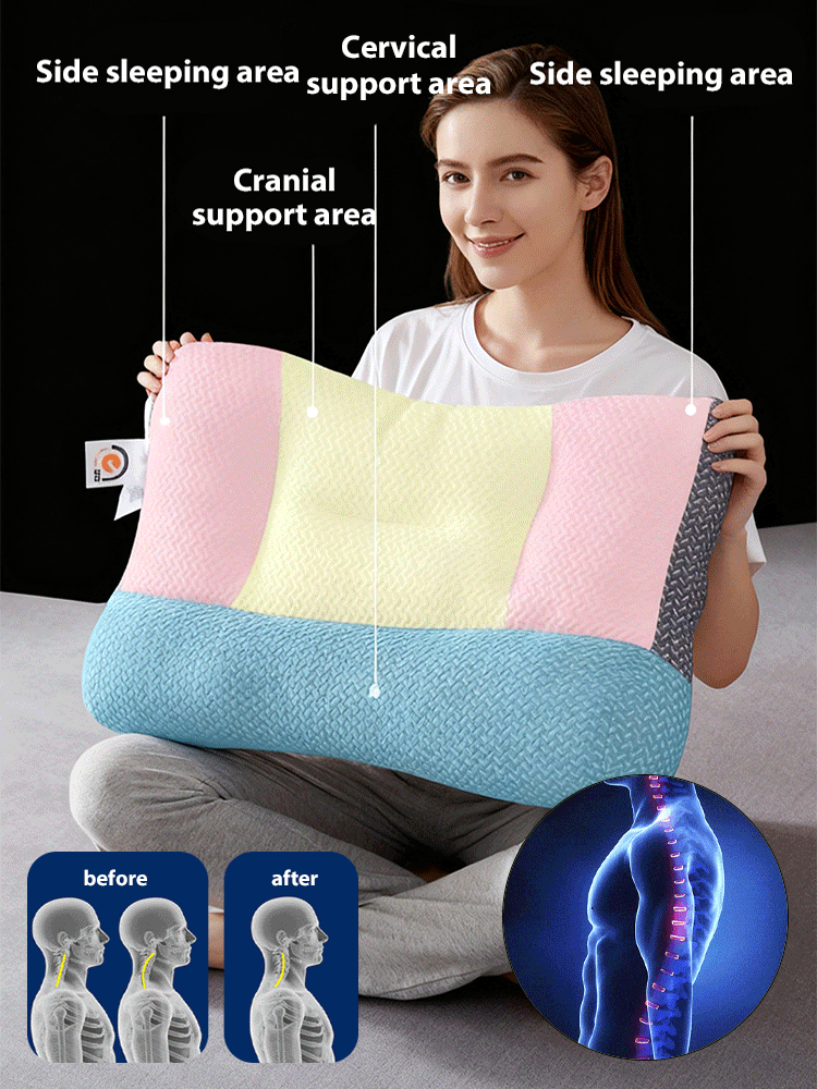 Orthopedic doctor-recommended neck pillow—sleep in 5 seconds, comfortably and snore-free