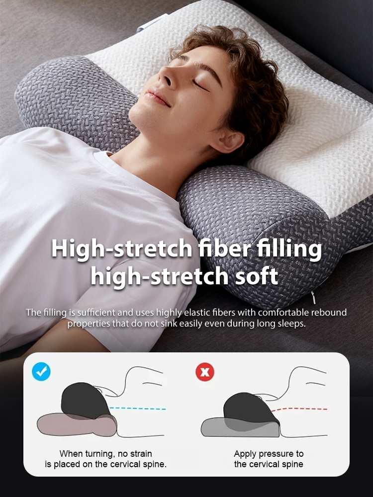 Orthopedic doctor-recommended neck pillow—sleep in 5 seconds, comfortably and snore-free