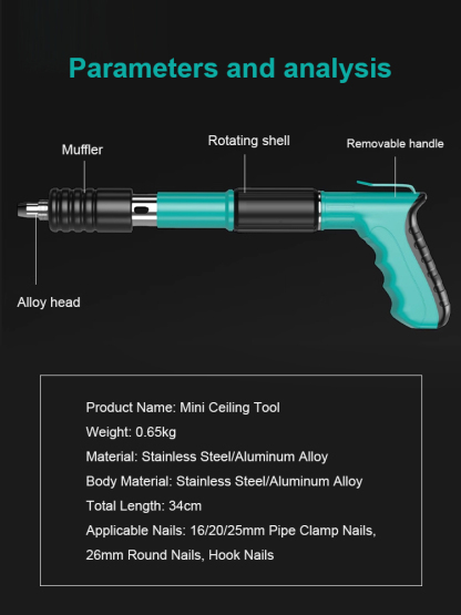 5th Generation Silent Nailer – Quiet Operation with Strong Penetration Power