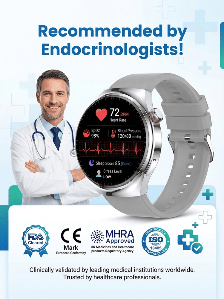 【Endorsed by Medical Doctors!】The Latest Smart Health Watch！The Premium Choice for Professionals!