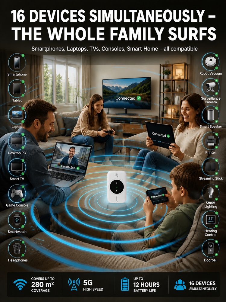 【BT Group】【Global Connection, Lifetime Free】AI Portable WiFi