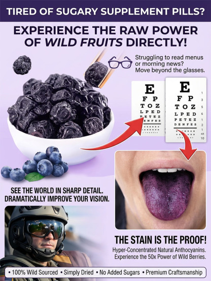 Protect vision & fight aging – Premium natural dried blueberries, Buy 1 Get 1 FREE today!