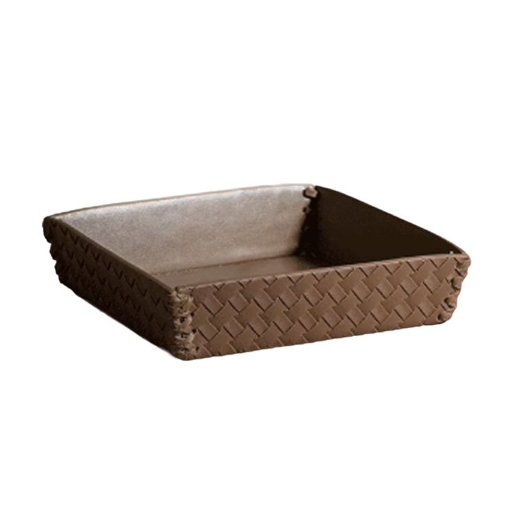 Luxury-Style Vintage Living Room Coffee Table with Desk Storage Tray
