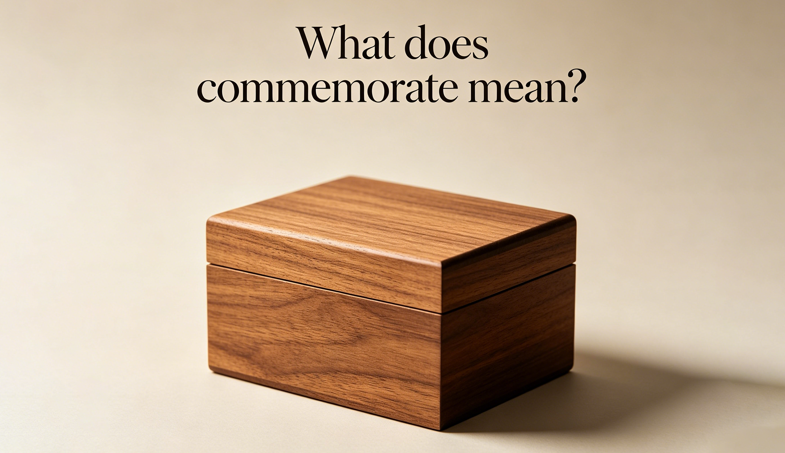 What Does Commemorate Mean? Honor Moments with Custom Wooden Keepsakes-TailorAura