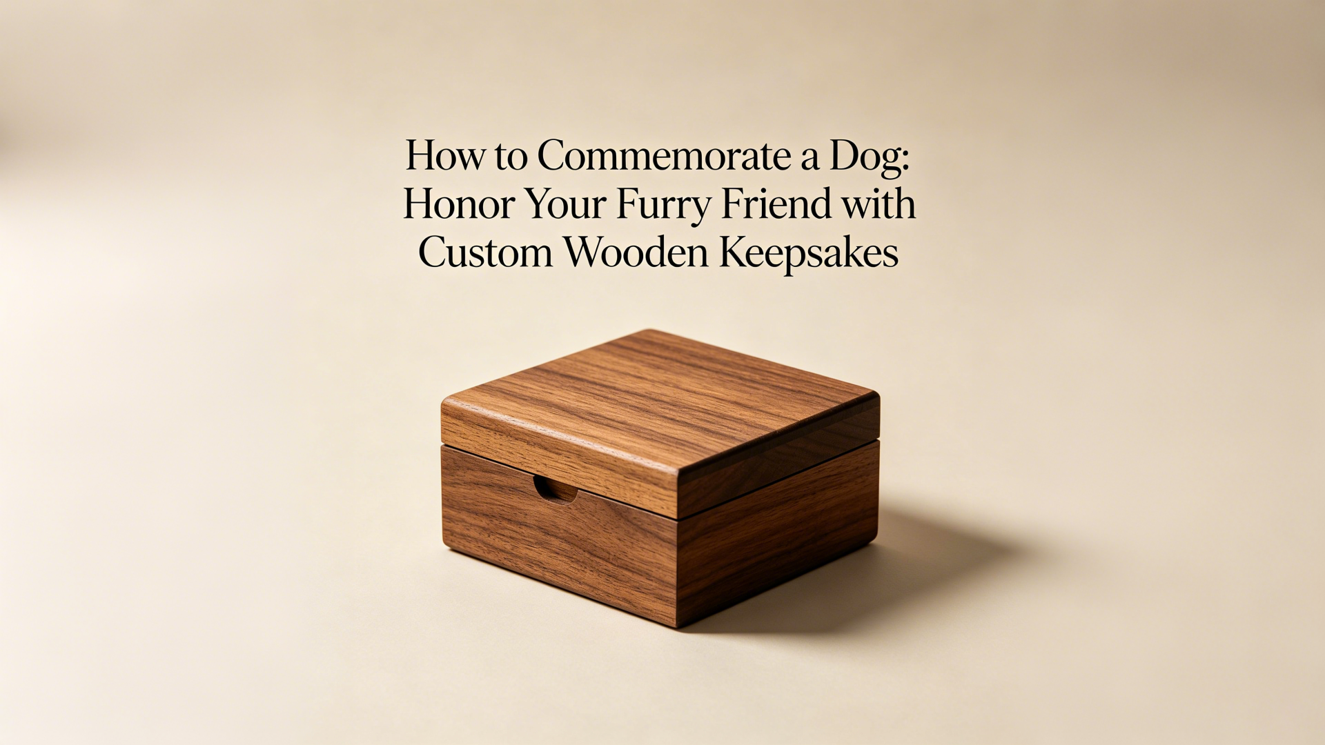 How to Commemorate a Dog: Honor Your Furry Friend with Custom Wooden Keepsakes-TailorAura