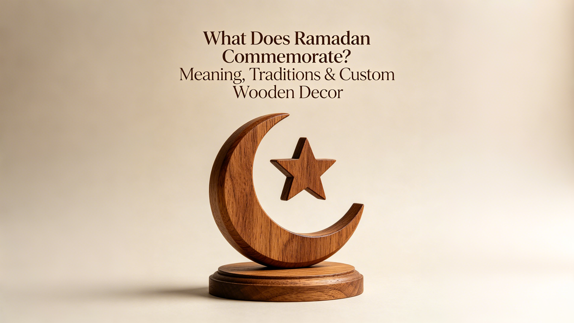 What Does Ramadan Commemorate? Meaning, Traditions & Custom Wooden Decor-TailorAura