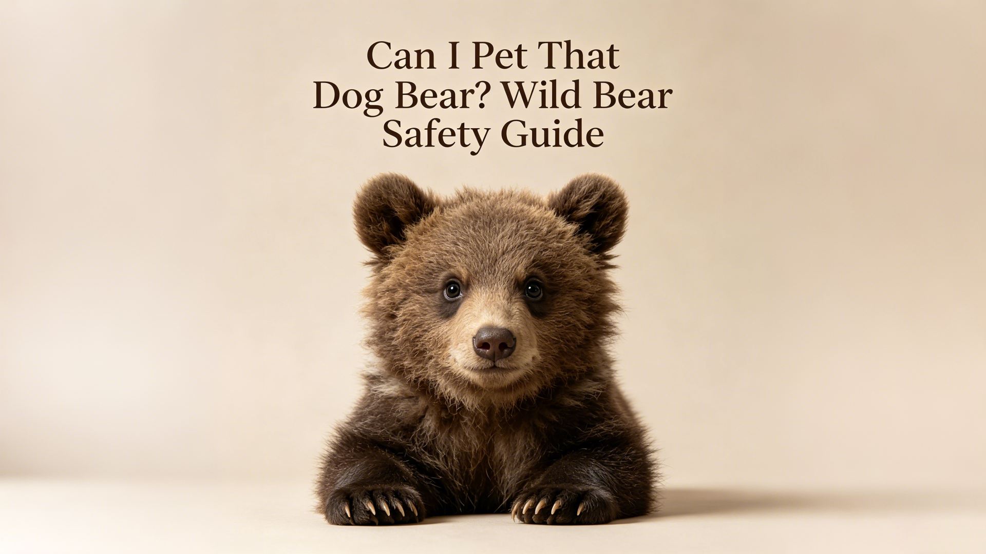 Can I Pet That Dog Bear? Wild Bear Safety Guide + Rustic Wooden Wildlife Decor-TailorAura
