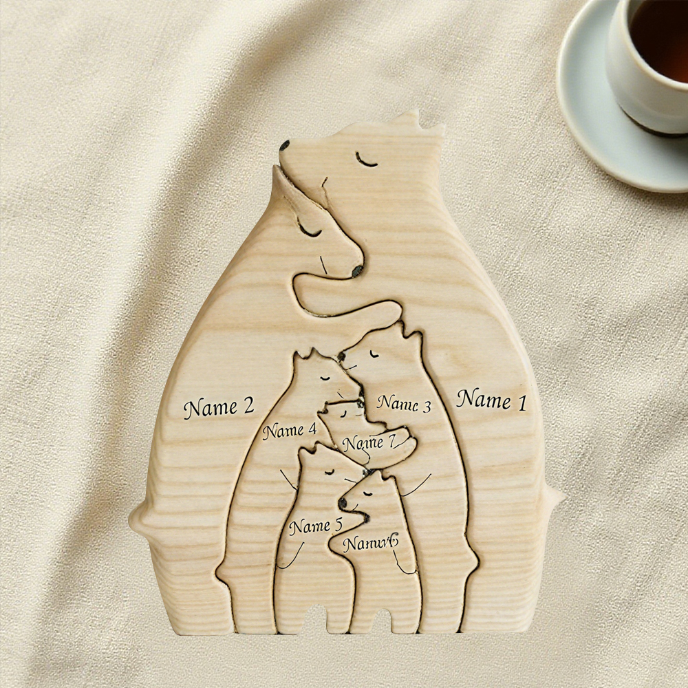 Family of Bears - Custom Family Gifts | Wooden Puzzle