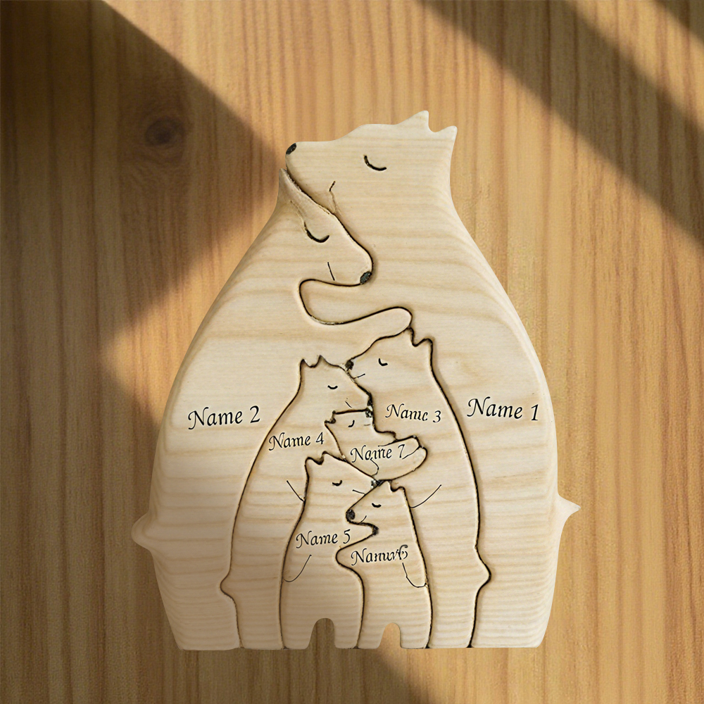 Family of Bears - Custom Family Gifts | Wooden Puzzle