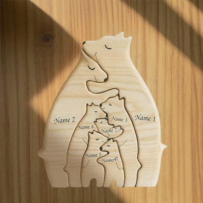 Family of Bears - Custom Family Gifts | Wooden Puzzle