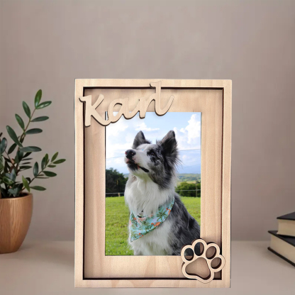 Customizable Pet Memorial Frame - Personalized with Your Pet's Photo and Name