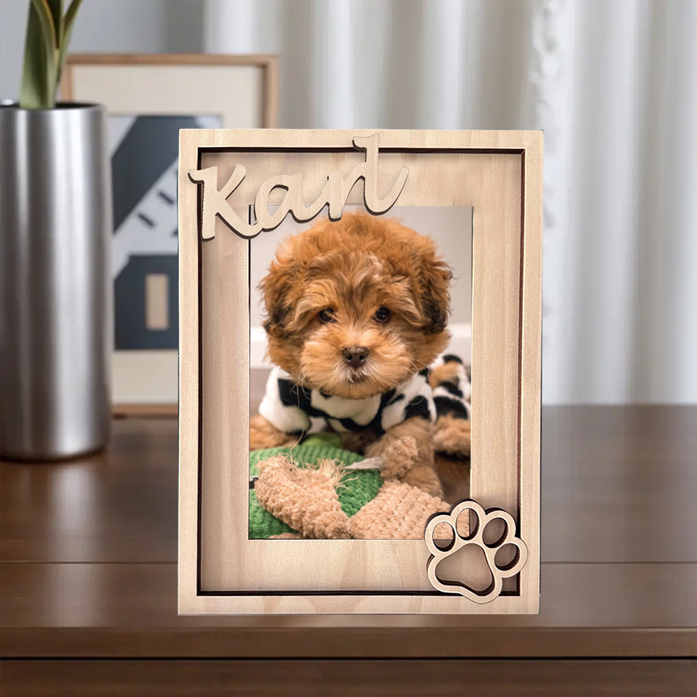 Customizable Pet Memorial Frame - Personalized with Your Pet's Photo and Name