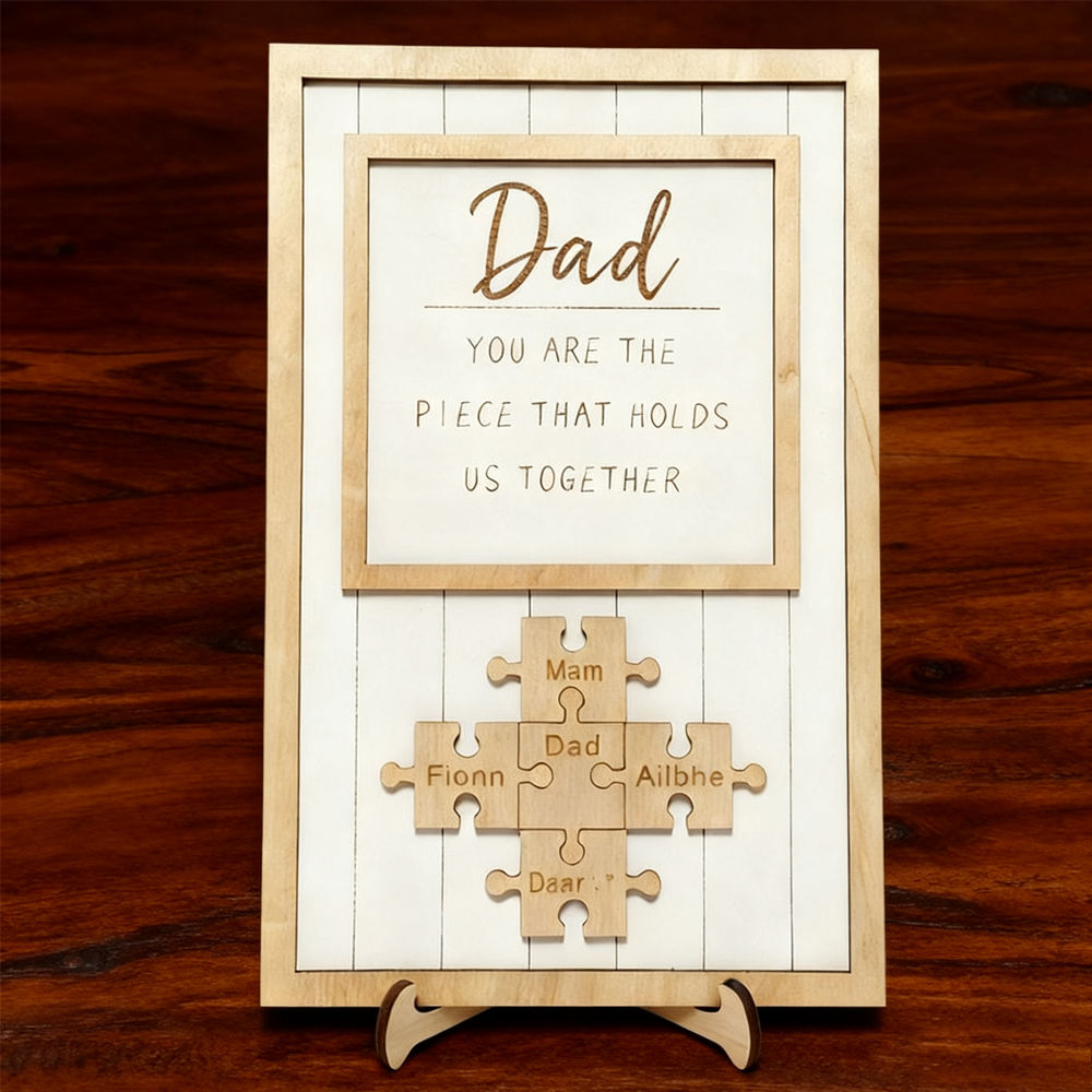Personalized Puzzle Frame - Father's Day Gift - Gift for Dad