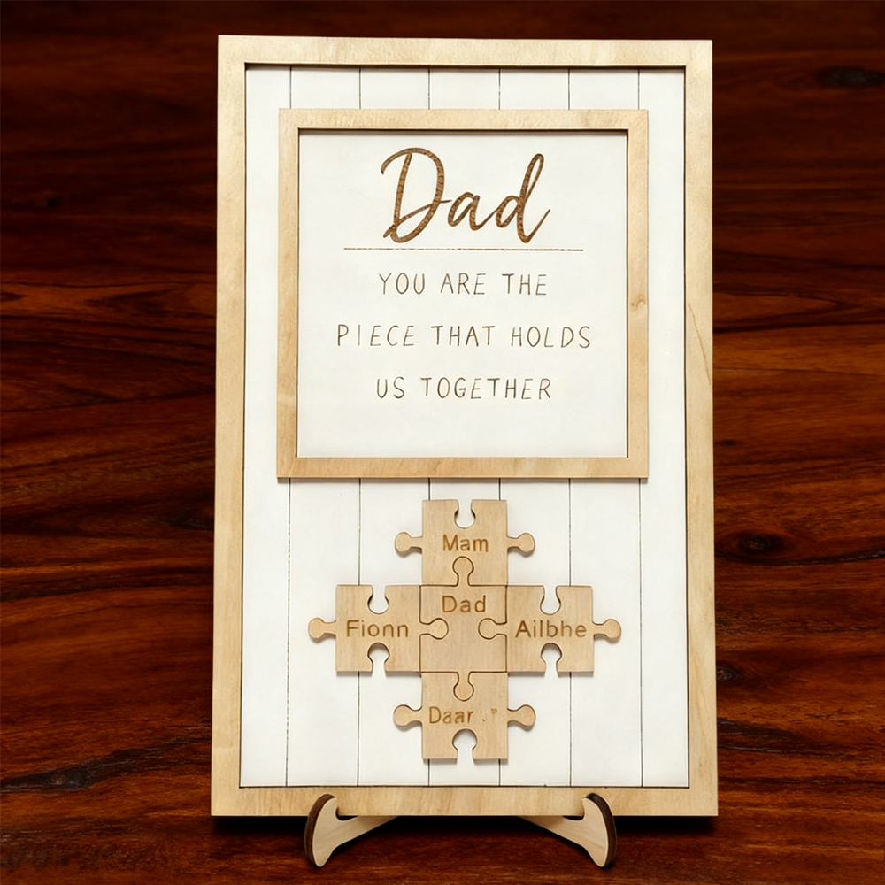 Personalized Puzzle Frame - Father's Day Gift - Gift for Dad