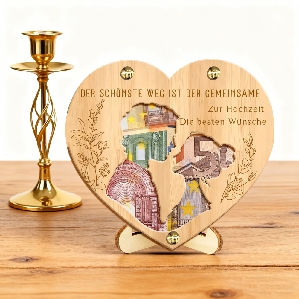 Wooden Wedding Milestone Plaque – For Couples Who Walk the Path Together