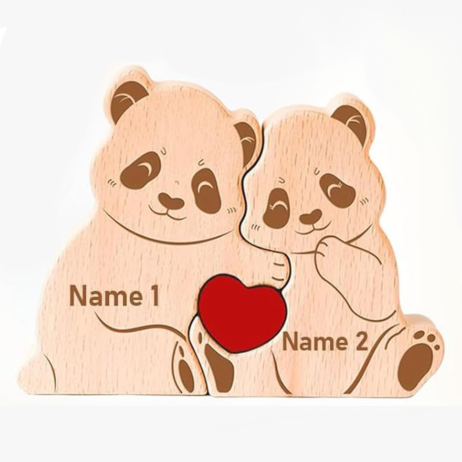 Personalized Gift wooden bear puzzle, mother bear puzzle, home decoration, Mother's Day birthday gift, ornament - Birthday gift for family members.