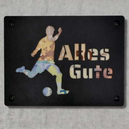 Soccer Theme Wooden Ornament – Perfect Soccer Gift