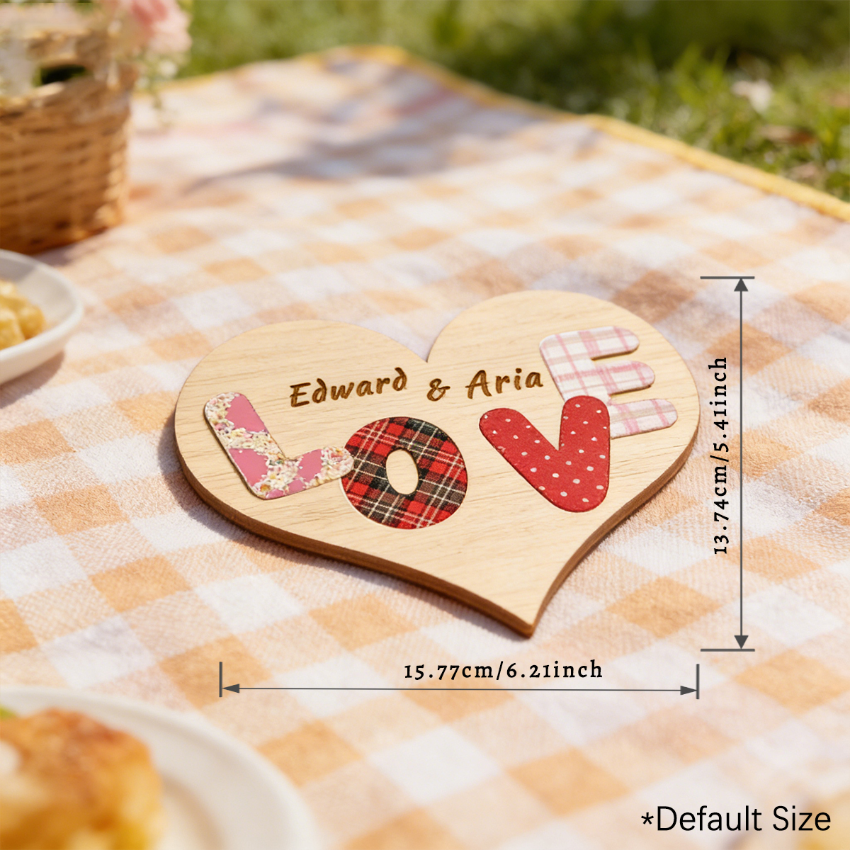 Personalized wooden heart ornaments - a memorable gift for lovers and friends, wedding/party and home decor.-TailorAura