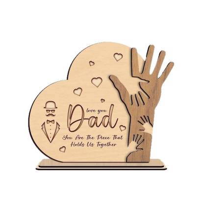 Personalized patterned wooden family hand gesture decorations for Mother's Day and Father's Day - Gift for parents.-TailorAura