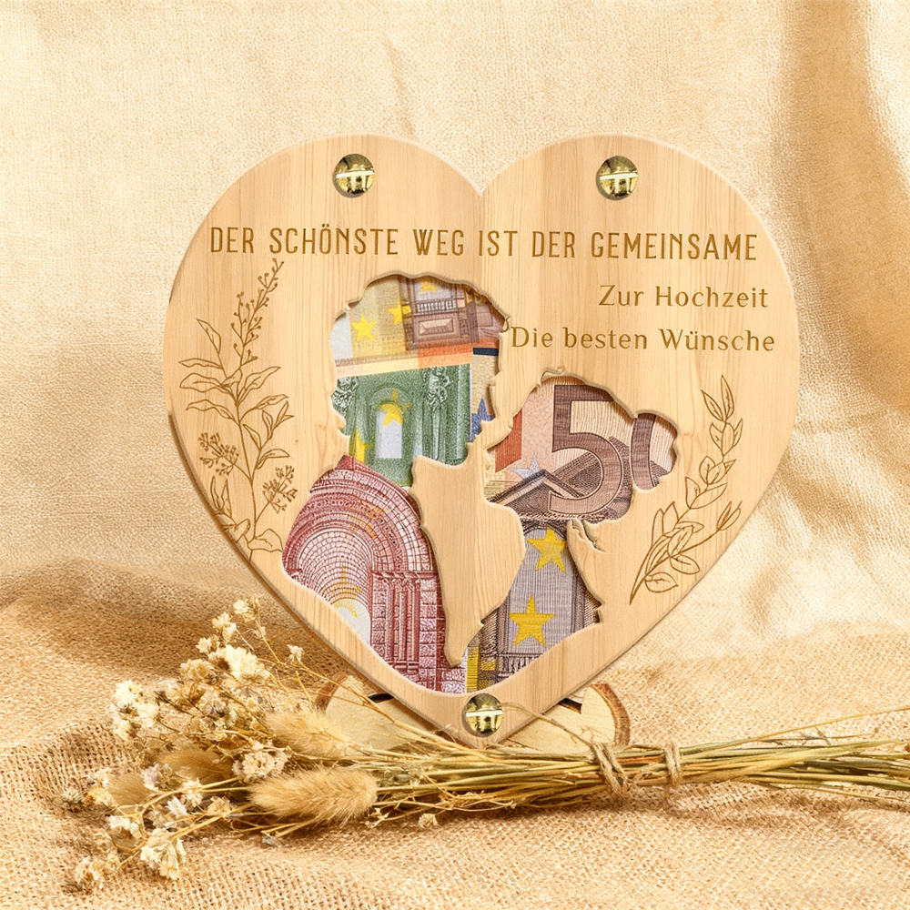 Wooden Wedding Milestone Plaque – For Couples Who Walk the Path Together