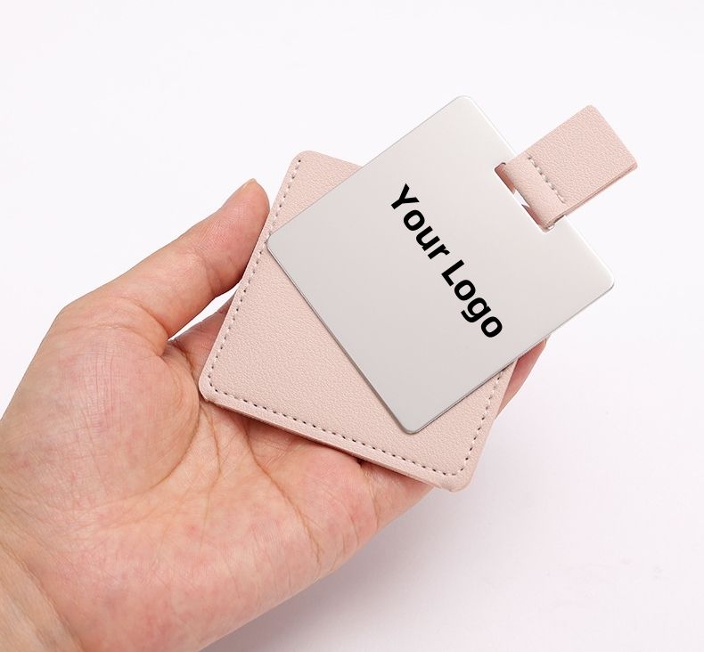 Personalized custom gift travel makeup mirror, unbreakable, custom-made square mini pocket makeup mirror-Gifts for girlfriend