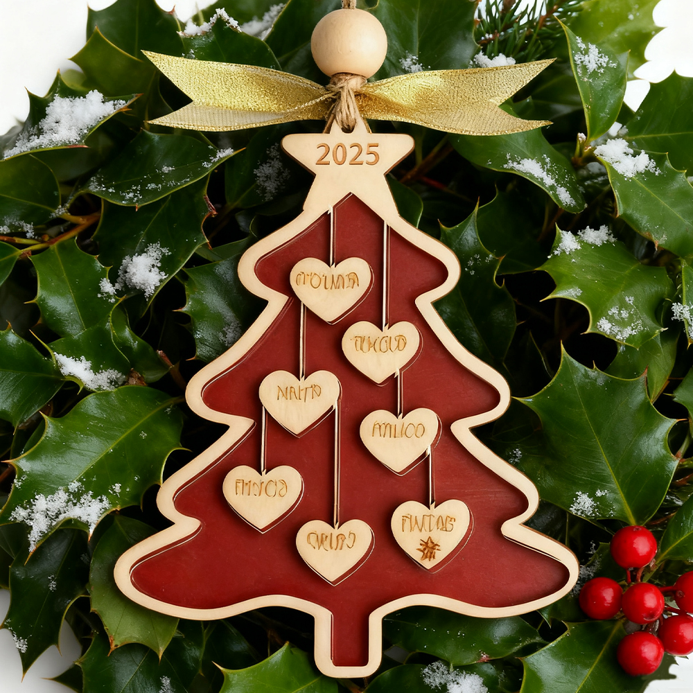 Personalized Christmas Tree Ornament - Christmas Gifts-Family Gifts