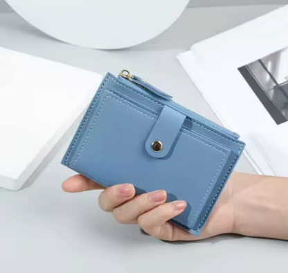 Personalized customizable women's portable card holder wallet tote bag with your own logo-Gifts for girlfriend