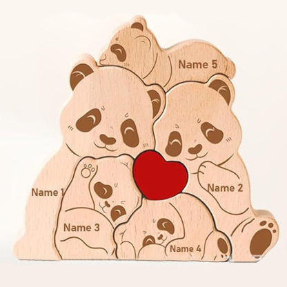 Personalized Gift wooden bear puzzle, mother bear puzzle, home decoration, Mother's Day birthday gift, ornament - Birthday gift for family members.