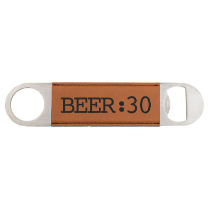 Personalized custom artificial leather bottle opener, laser engraved beer bottle opener-Gift For Dad-Father's Day Gift