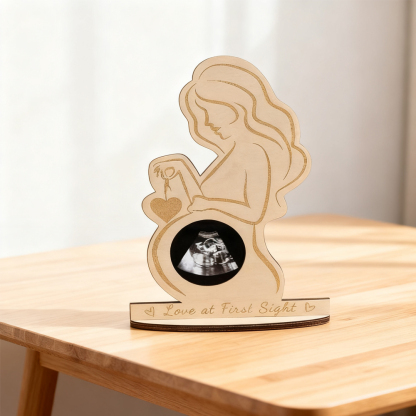 Baby’s First Portrait – Custom Wooden Ultrasound Frame & Birth Keepsake